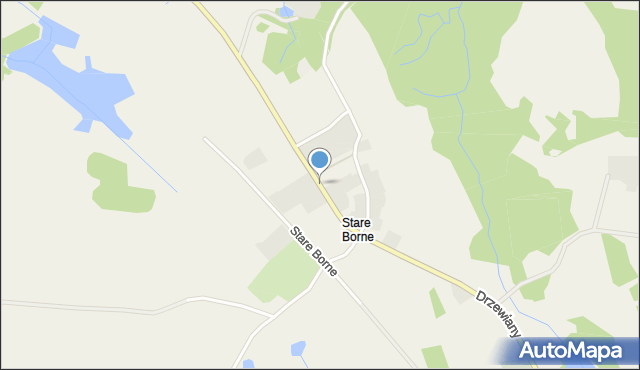 Stare Borne, Stare Borne, mapa Stare Borne