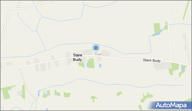 Stare Budy gmina Brańszczyk, Stare Budy, mapa Stare Budy gmina Brańszczyk
