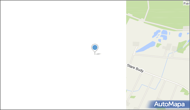 Stare Budy gmina Młodzieszyn, Stare Budy, mapa Stare Budy gmina Młodzieszyn