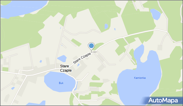 Stare Czaple gmina Stężyca, Stare Czaple, mapa Stare Czaple gmina Stężyca