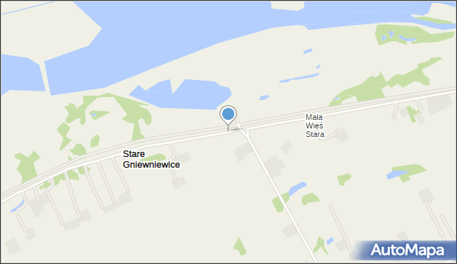 Stare Gniewniewice, Stare Gniewniewice, mapa Stare Gniewniewice