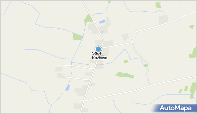 Stare Kozłowo, Stare Kozłowo, mapa Stare Kozłowo