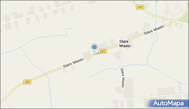Stare Miasto gmina Wronki, Stare Miasto, mapa Stare Miasto gmina Wronki