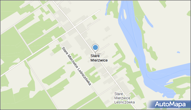 Stare Mierzwice, Stare Mierzwice, mapa Stare Mierzwice
