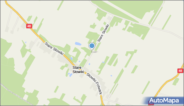 Stare Słowiki, Stare Słowiki, mapa Stare Słowiki
