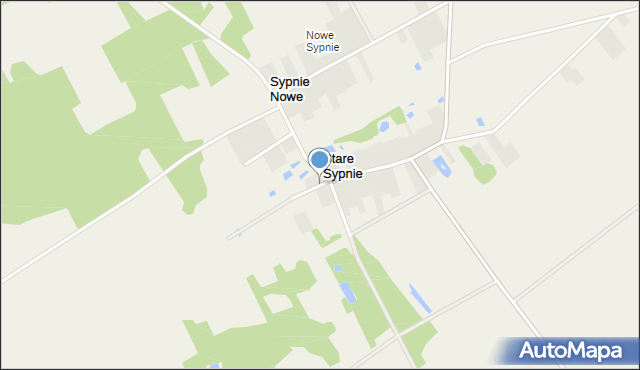 Stare Sypnie, Stare Sypnie, mapa Stare Sypnie