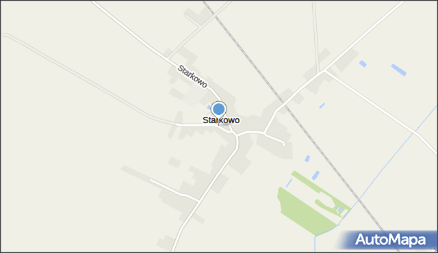 Starkowo gmina Przemęt, Starkowo, mapa Starkowo gmina Przemęt