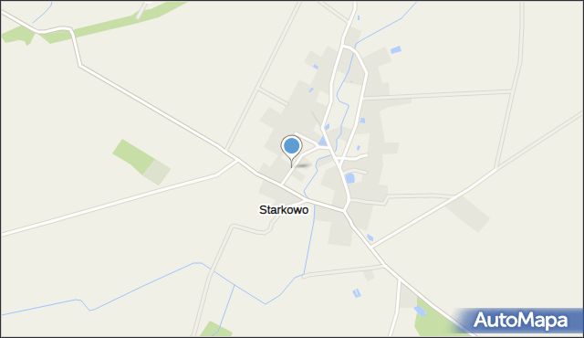 Starkowo gmina Ustka, Starkowo, mapa Starkowo gmina Ustka