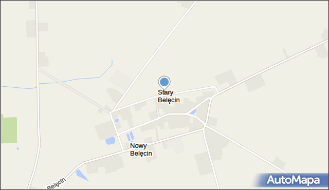 Stary Belęcin, Stary Belęcin, mapa Stary Belęcin