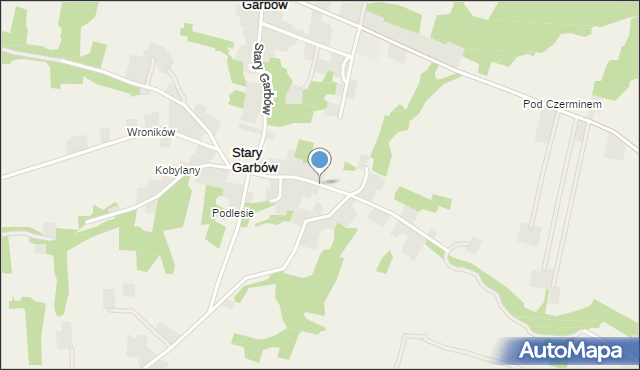 Stary Garbów, Stary Garbów, mapa Stary Garbów