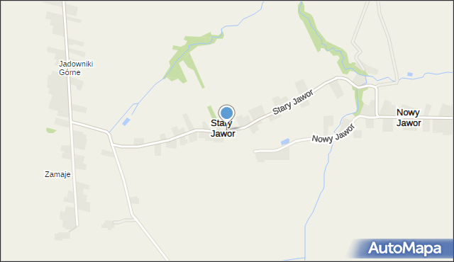 Stary Jawor, Stary Jawor, mapa Stary Jawor