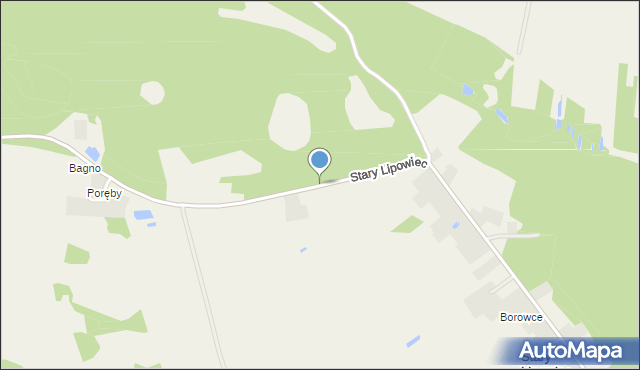 Stary Lipowiec, Stary Lipowiec, mapa Stary Lipowiec