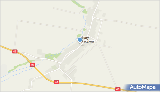 Stary Paczków, Stary Paczków, mapa Stary Paczków