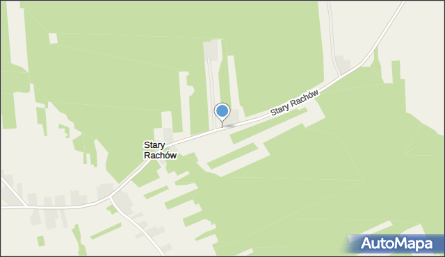 Stary Rachów, Stary Rachów, mapa Stary Rachów