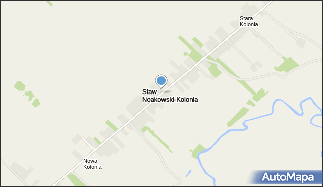 Staw Noakowski-Kolonia, Staw Noakowski-Kolonia, mapa Staw Noakowski-Kolonia