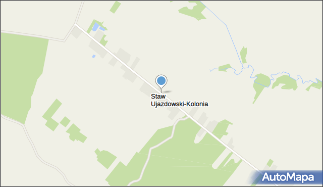 Staw Ujazdowski-Kolonia, Staw Ujazdowski-Kolonia, mapa Staw Ujazdowski-Kolonia