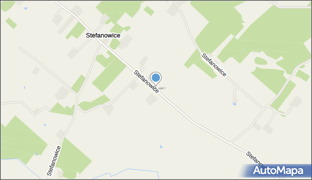 Stefanowice gmina Zbąszyń, Stefanowice, mapa Stefanowice gmina Zbąszyń