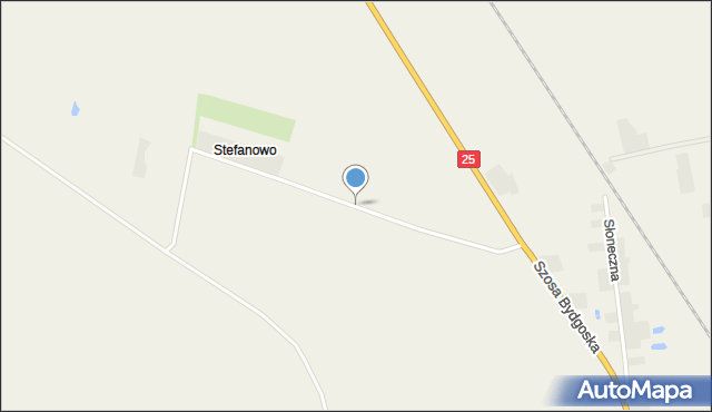 Stefanowo gmina Inowrocław, Stefanowo, mapa Stefanowo gmina Inowrocław