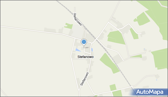 Stefanowo gmina Zbąszyń, Stefanowo, mapa Stefanowo gmina Zbąszyń