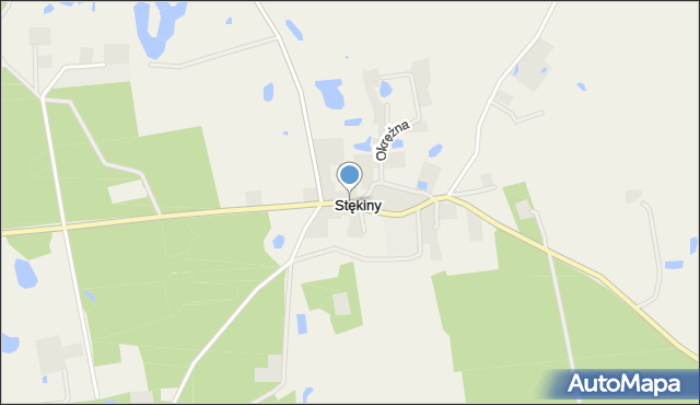 Stękiny, Stękiny, mapa Stękiny