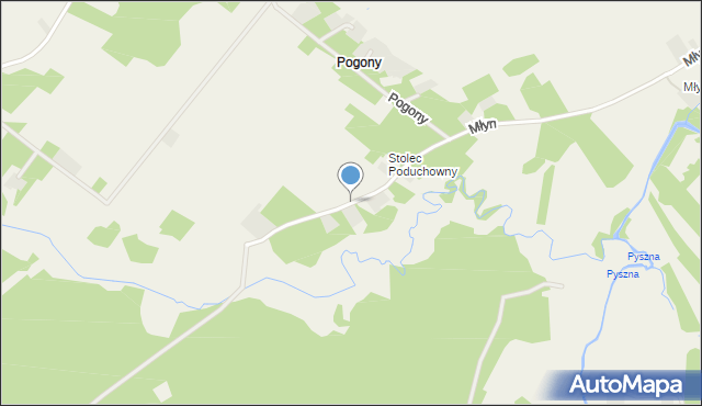 Stolec gmina Złoczew, Stolec Poduchowny, mapa Stolec gmina Złoczew