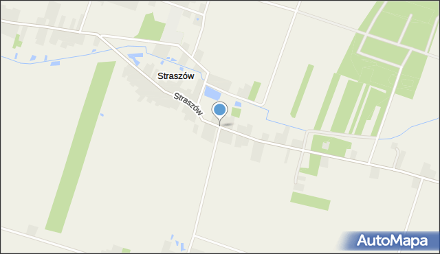 Straszów gmina Rozprza, Straszów, mapa Straszów gmina Rozprza