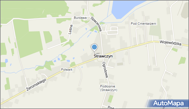 Strawczyn, Stara, mapa Strawczyn