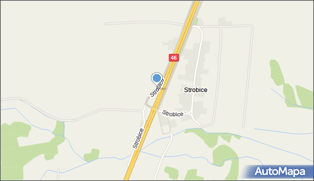 Strobice, Strobice, mapa Strobice