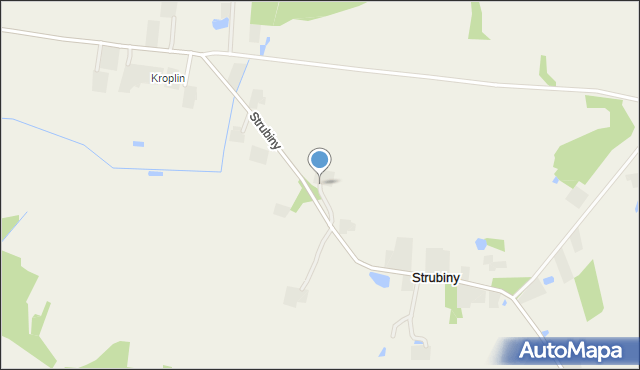 Strubiny gmina Płońsk, Strubiny, mapa Strubiny gmina Płońsk