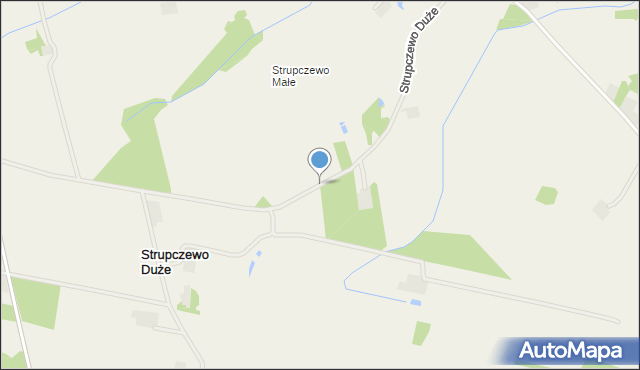 Strupczewo Duże, Strupczewo Duże, mapa Strupczewo Duże