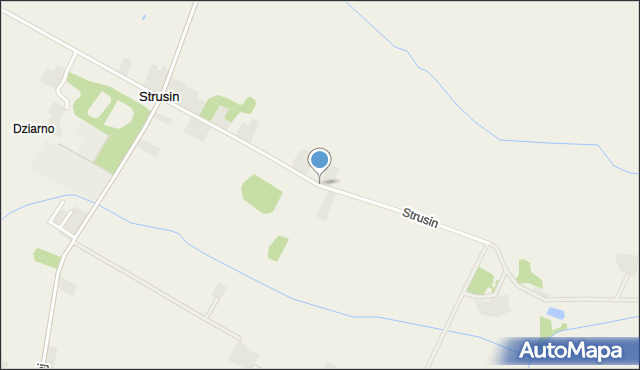 Strusin, Strusin, mapa Strusin