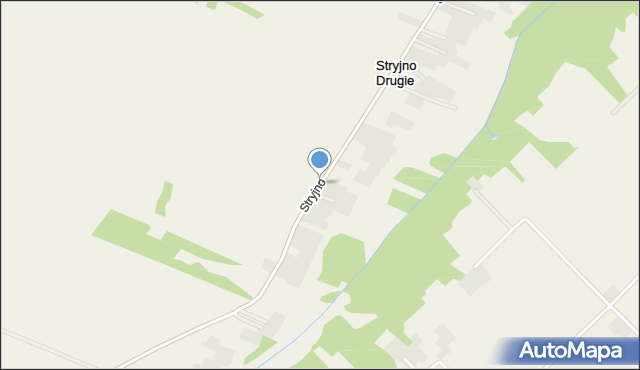 Stryjno Drugie, Stryjno Drugie, mapa Stryjno Drugie