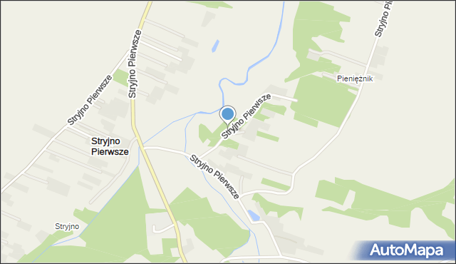 Stryjno Pierwsze, Stryjno Pierwsze, mapa Stryjno Pierwsze