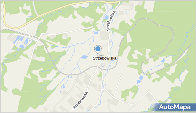 Strzebowiska, Strzebowiska, mapa Strzebowiska