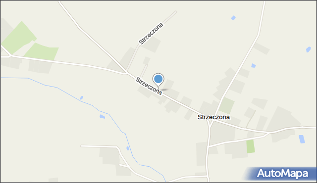 Strzeczona, Strzeczona, mapa Strzeczona