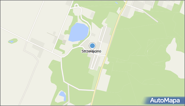 Strzekęcino, Strzekęcino, mapa Strzekęcino