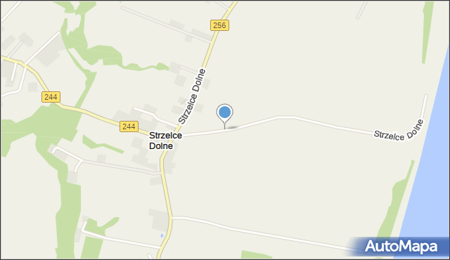 Strzelce Dolne, Strzelce Dolne, mapa Strzelce Dolne