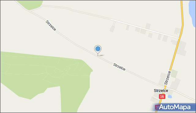 Strzelce gmina Łasin, Strzelce, mapa Strzelce gmina Łasin