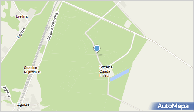 Strzelce Osada Leśna, Strzelce Osada Leśna, mapa Strzelce Osada Leśna