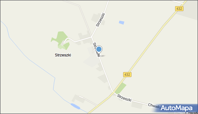 Strzeszki, Strzeszki, mapa Strzeszki