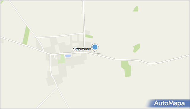Strzeżewo gmina Kamień Pomorski, Strzeżewo, mapa Strzeżewo gmina Kamień Pomorski