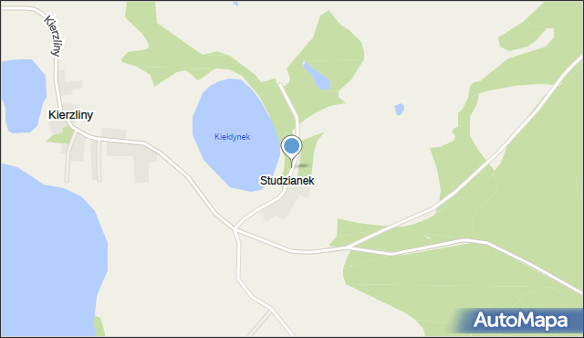 Studzianek gmina Barczewo, Studzianek, mapa Studzianek gmina Barczewo