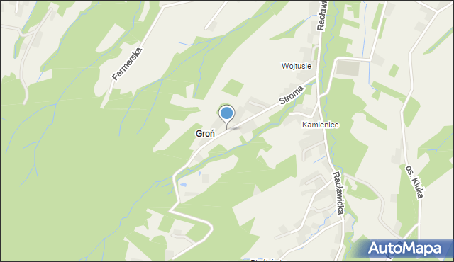 Sułkowice gmina Andrychów, Stroma, mapa Sułkowice gmina Andrychów