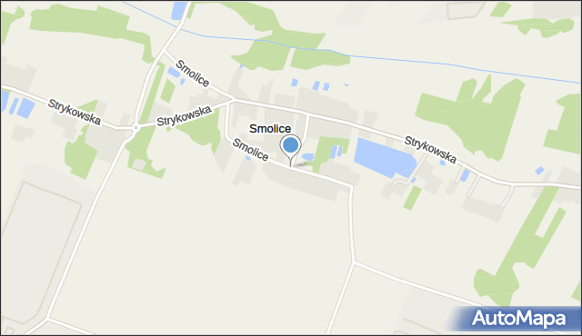 Swędów, Strykowska, mapa Swędów