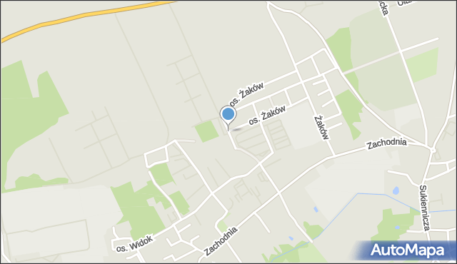 Świebodzin, Stroma, mapa Świebodzin
