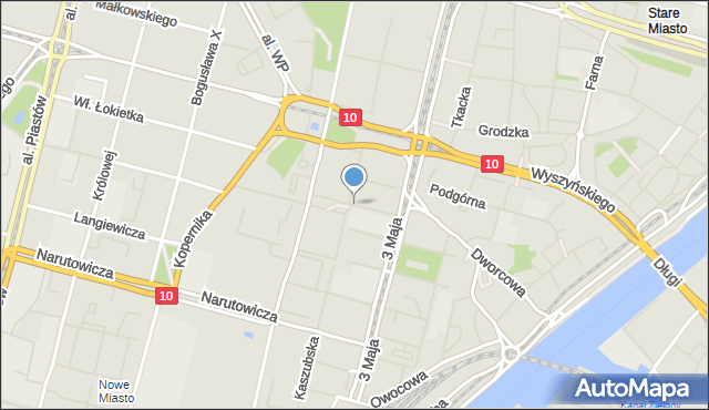 Szczecin, Stoisława, mapa Szczecina