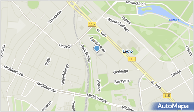 Szczecin, Stanisława Leszczyńskiego, mapa Szczecina