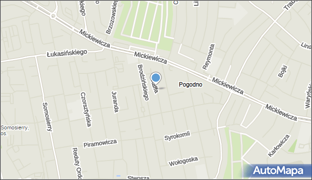 Szczecin, Staffa Leopolda, mapa Szczecina