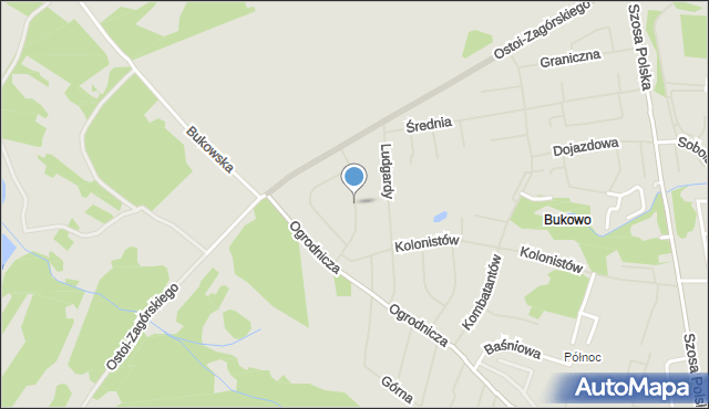 Szczecin, Strzelców Podhalańskich, mapa Szczecina