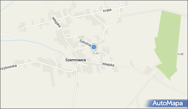 Szemrowice, Strażacka, mapa Szemrowice